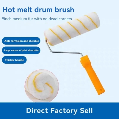 Customized Support ODM Custom Flower Wall Decoration Soft Rubber Paint Roller Brush