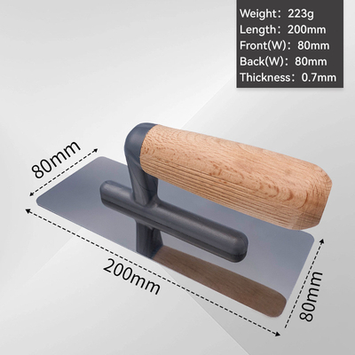 Stainless Steel Rubber Handle Trowel for Finishing Plaster Bricklaying Tasks and Jobs