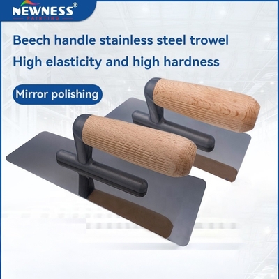 Stainless Steel Rubber Handle Trowel for Finishing Plaster Bricklaying Tasks and Jobs