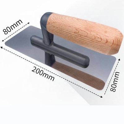 Support Customization 8in Blade Length Wooden Handle Stainless Steel Plastering Trowel