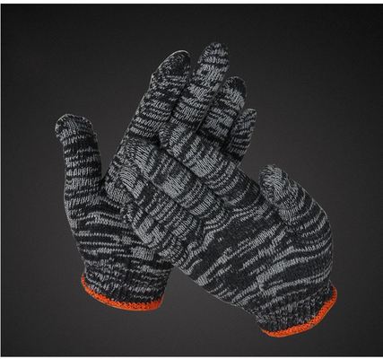 Protective and Comfortable Labor Protection Knitted Cotton Hand Work Gloves for Men