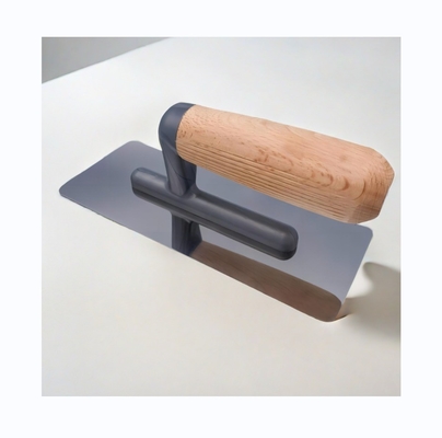 Professional Plastering Trowel with Beech Handle and Mirror Polished Stainless Steel Blade