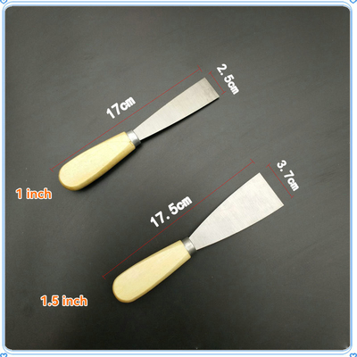Stainless Steel Blade Wood Handle Scraper Putty Knife for Custom Logo Personalization