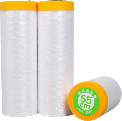 Water Activated Pre-Taped Masking Film Width 30cm-300cm for Easy and Accurate Masking