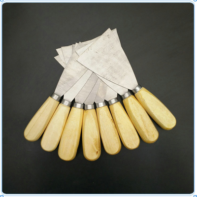 Long-Handle Putty Knife with 6 Blades Set for Wood Window Glass and Wallpaper Removal