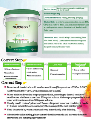 Building Coating Interior Wall Paint Emulsion with Supper Coverage CAS No. 9003-01-4