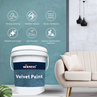 High Coverage Water-Based Interior Latex Paint in Customized Colors for Liquid Coating