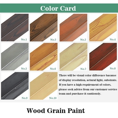 Acrylic Wood Grain Heat Transfer Print Powder Coating in Matt Color for Architecture