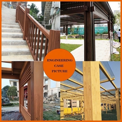 Acrylic Wood Grain Heat Transfer Print Powder Coating in Matt Color for Architecture