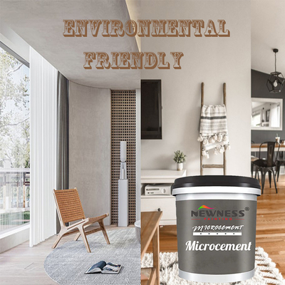 2-3mm Thickness High Glossy Micro Cement Wall and Floor Paint with Silicate Raw Material