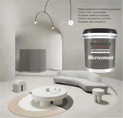 Thin Coating Stucco Texture Paint Booth Wall Painting with Glossy Micro Cement Coating