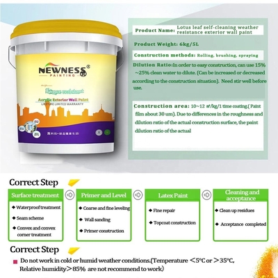 Exterior Latex Coating for Coastal Building Tiles Protect and Add Elastic Color Light