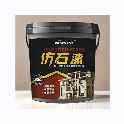 Revamp Your Exterior Wall with Water-Based Granite Texture Stone Coating Acrylic Paint
