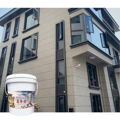 Exterior Wall Paint with Imitation Faux Stone Texture and Acrylic Stone Coating