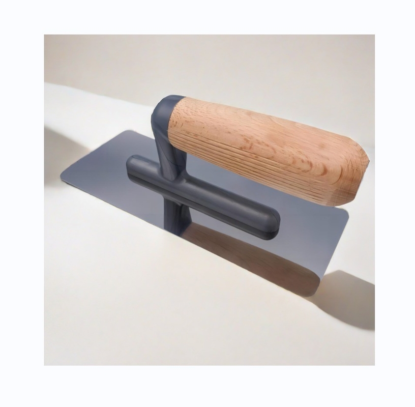80*200*80 Drywall Finishing Plastering Notch Trowel with Square Teeth and Wooden Handle
