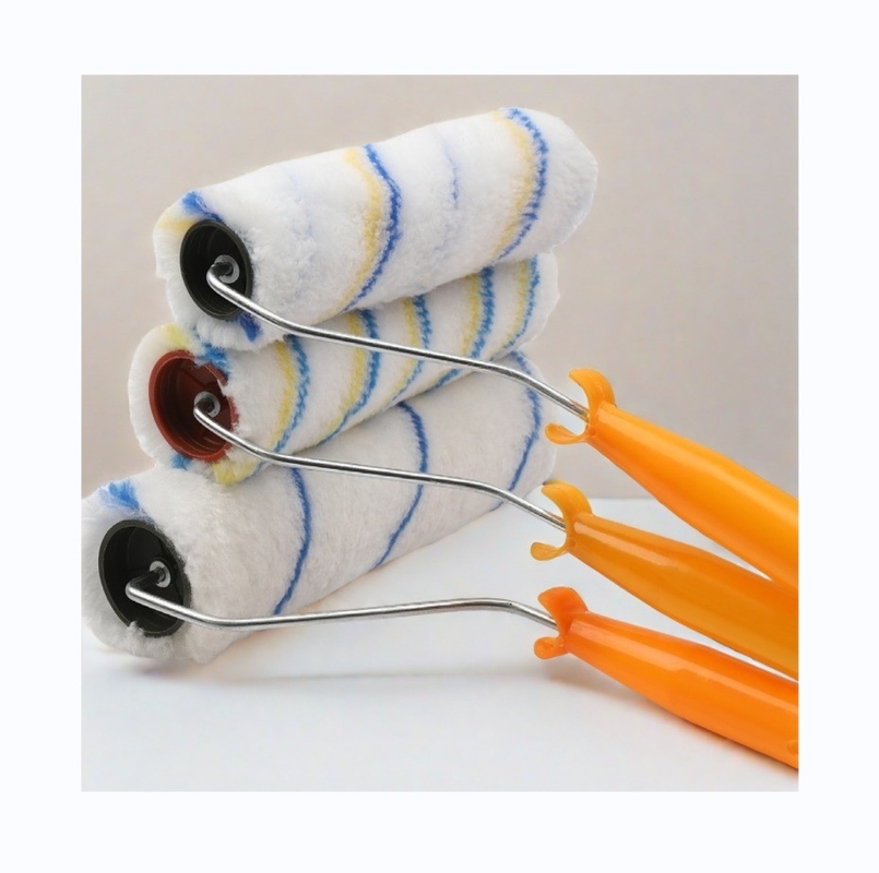 Plastic PP Handle 4 inch Mini Roller Paint Roller for Professional Wall Painting Tools