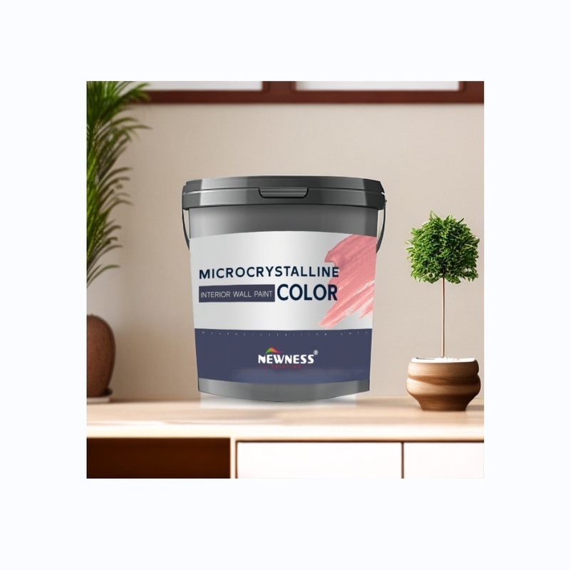 Brush Application Method Cement Paint for Interior Wall Art on Fair-Faced Concrete
