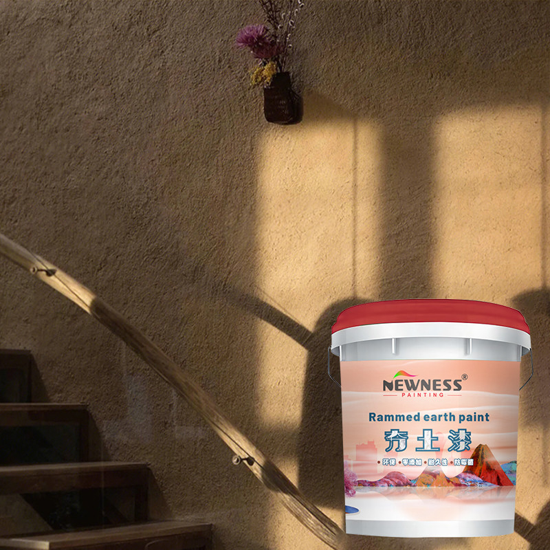 Water 20 3.5-4.5 Ratio Rammed Earth Interior Wall Paint with Inorganic Soil Material
