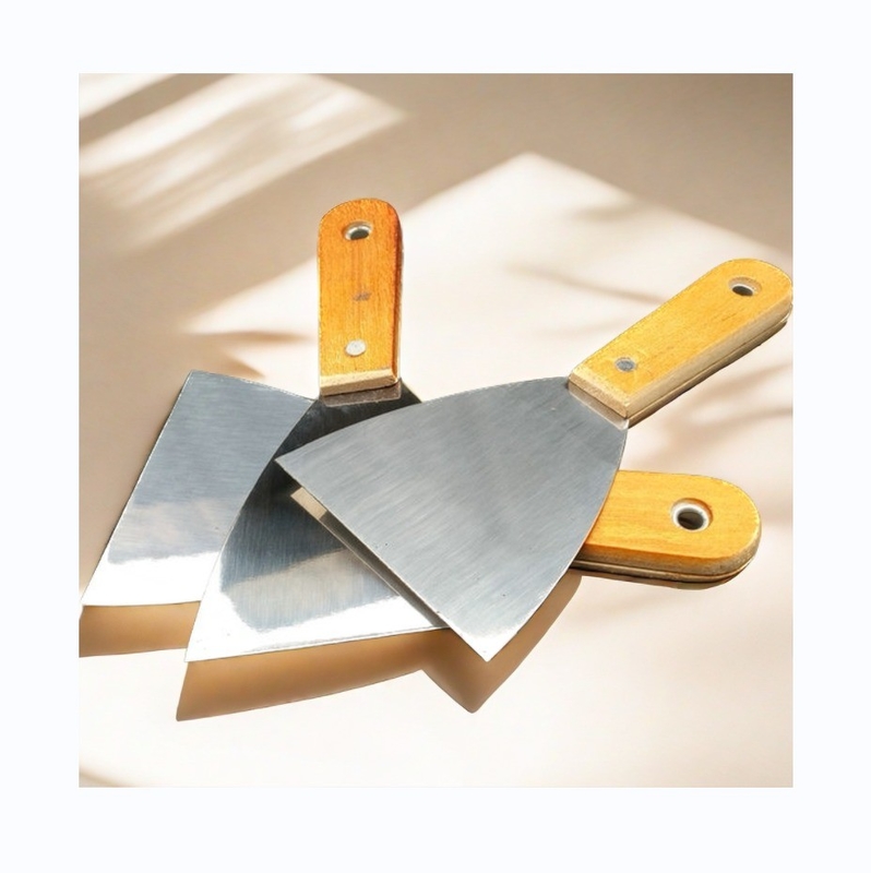 Stainless Steel Blade Rigid Putty Knife Scraper For Decals Wallpaper Baking Scraper Tool