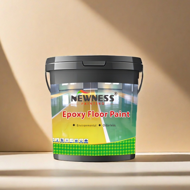 High Gloss Colored Epoxy Resin Floor Paint Liquid Coating Brush Application 12 Months