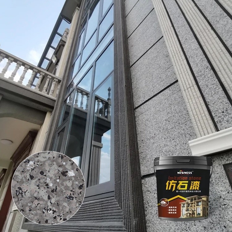 Outdoor Marble Stone Paint in Multiple Colors for Exterior Wall Spray Application