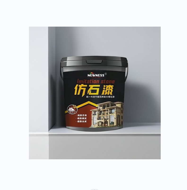 Various Colors Exterior Wall Paint Rock Chip Paint Marble Stone Paint For Outdoor Glossy