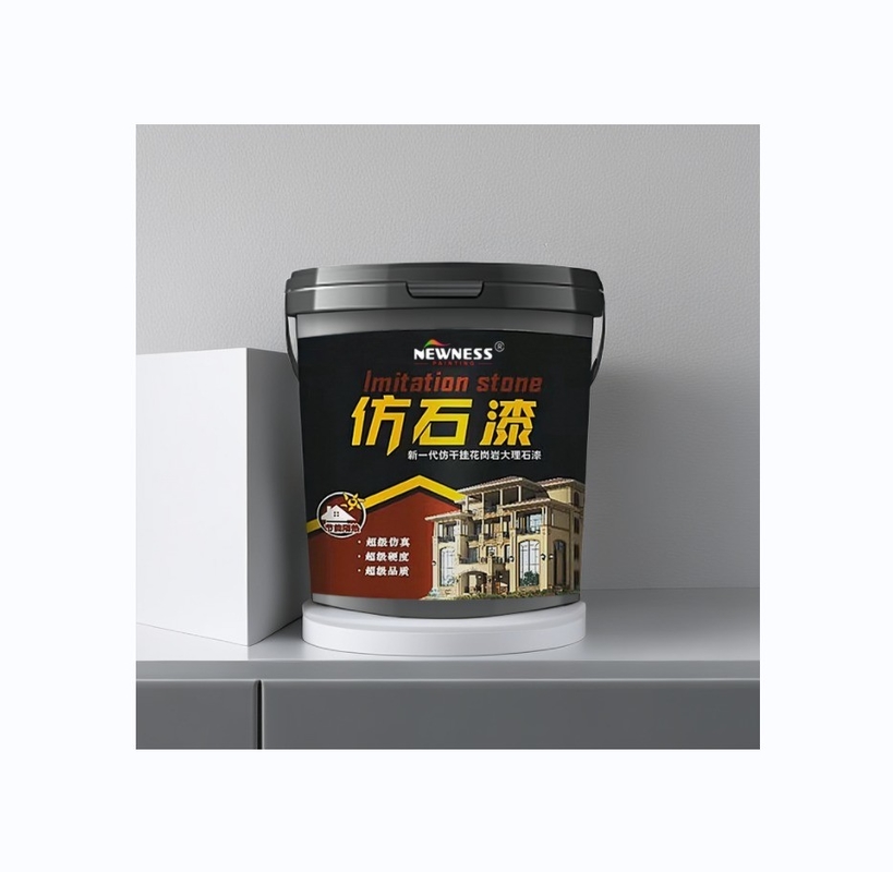Anti-Crack Granite Wall Stone Paint for Mildew Resistant Finish on Exterior Surfaces