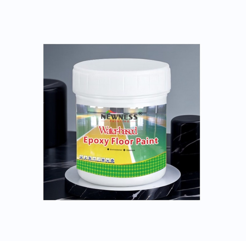 Brush Application Method for Light Grey Epoxy Resin Garage Anti-Scratch Floor Coating
