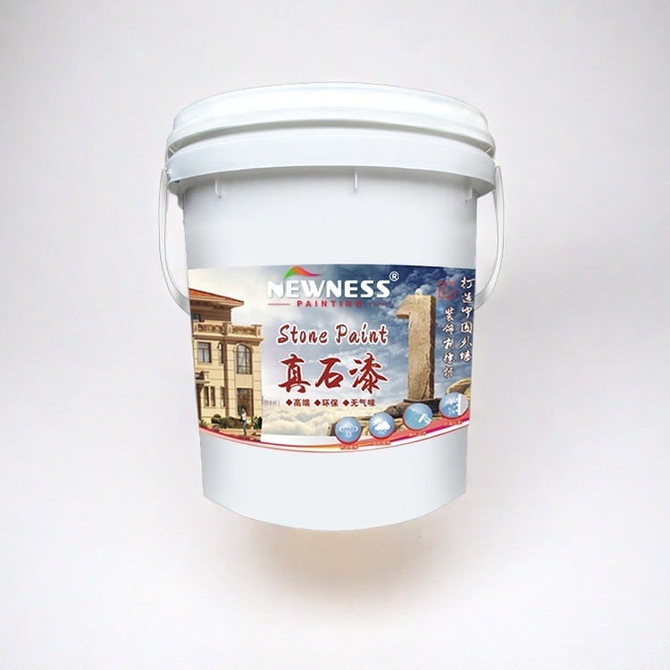 Scrub Resistance 5000 Times Liquid Granite Coating Waterproof Venetian Stucco Exterior Wall Stone Paint