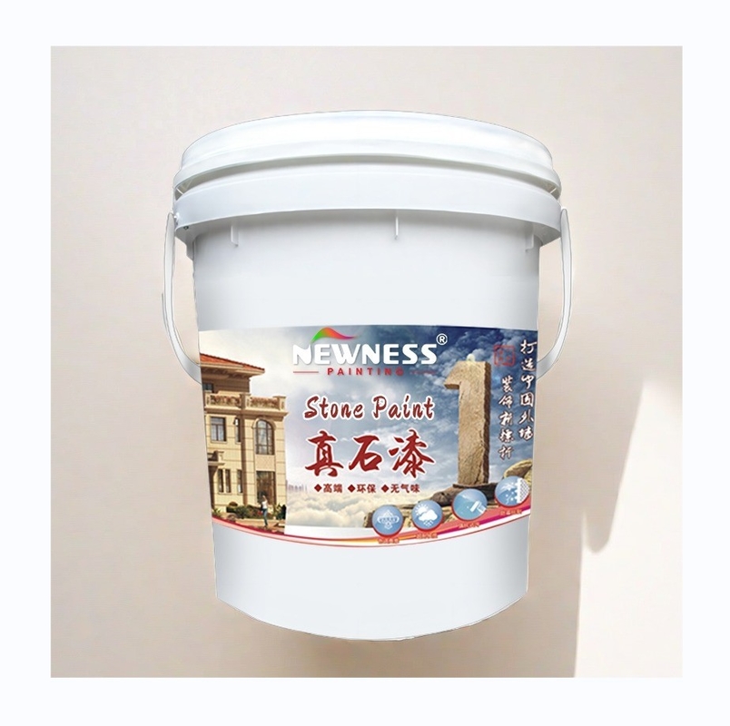 Multicolor Solids Villa Exterior Wall Imitation Stone Paint MF Tio2 Weather-Resistant