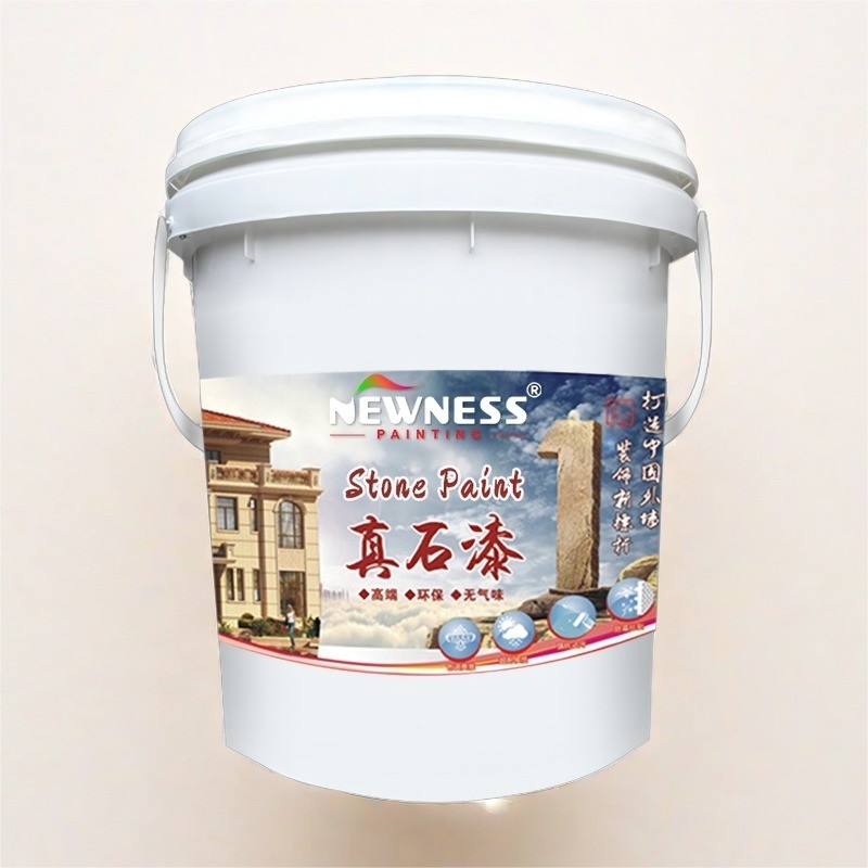 Exterior Wall Coating with Natural Stone Paint Decorative House Painting Solution