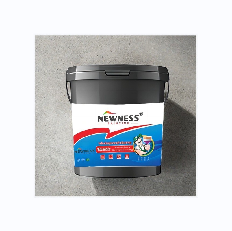Water Base Grey Waterproof Coating Non-toxic and Non-polluting with 65% Solid Content